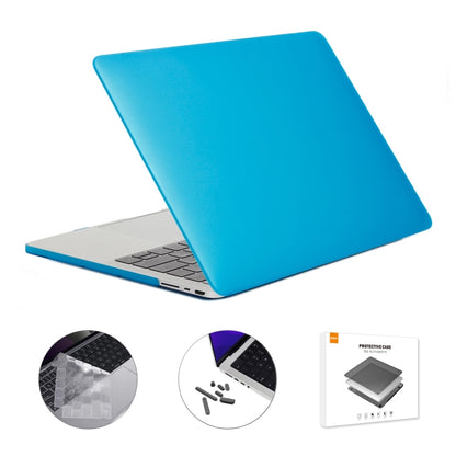 ENKAY Hat-Prince 3 in 1 Matte Laptop Protective Case + TPU Keyboard Film + Anti-dust Plugs Set for MacBook Pro 14.2 inch A2442 2021/A2779 2023, Version:US Version(Light Blue) - MacBook Pro Cases by ENKAY | Online Shopping UK | buy2fix