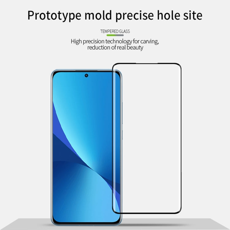 For Xiaomi 12 Pro MOFI 9H 3D Explosion-proof Hot Bending Tempered Glass Full Film(Black) -  by MOFI | Online Shopping UK | buy2fix