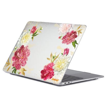 ENKAY Flower Series Pattern Laotop Protective Crystal Case For MacBook Pro 16.2 inch A2485 2021/A2880 2023(Paeonia) - MacBook Pro Cases by ENKAY | Online Shopping UK | buy2fix