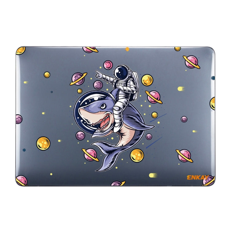 For MacBook Air 13.3 inch A1932 / A2179 / A2337 ENKAY Star Series Pattern Laotop Protective Crystal Case(Shark Astronaut) - MacBook Air Cases by ENKAY | Online Shopping UK | buy2fix