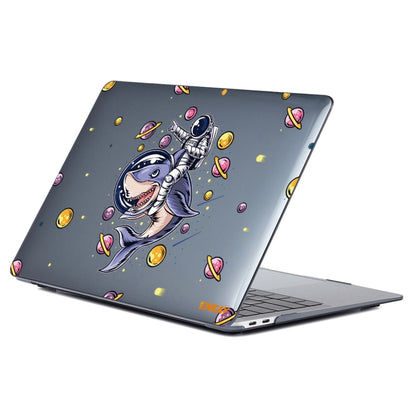 For MacBook Air 13.3 inch A1932 / A2179 / A2337 ENKAY Star Series Pattern Laotop Protective Crystal Case(Shark Astronaut) - MacBook Air Cases by ENKAY | Online Shopping UK | buy2fix