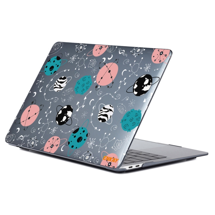 ENKAY Star Series Pattern Laotop Protective Crystal Case For MacBook Pro 16 inch A2141(Geometric Planet) - MacBook Pro Cases by ENKAY | Online Shopping UK | buy2fix