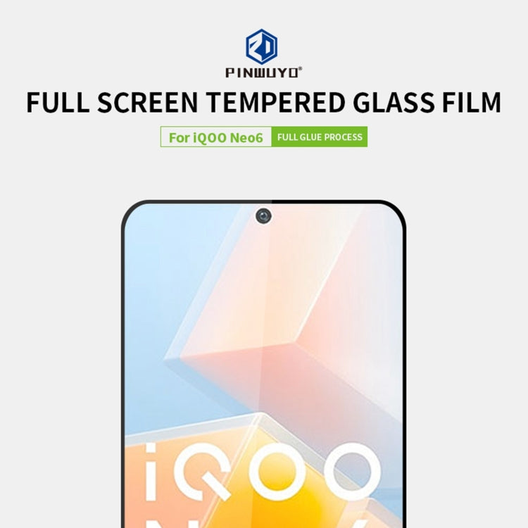 For vivo iQOO Neo6 PINWUYO 9H 2.5D Full Screen Tempered Glass Film(Black) - vivo Tempered Glass by PINWUYO | Online Shopping UK | buy2fix