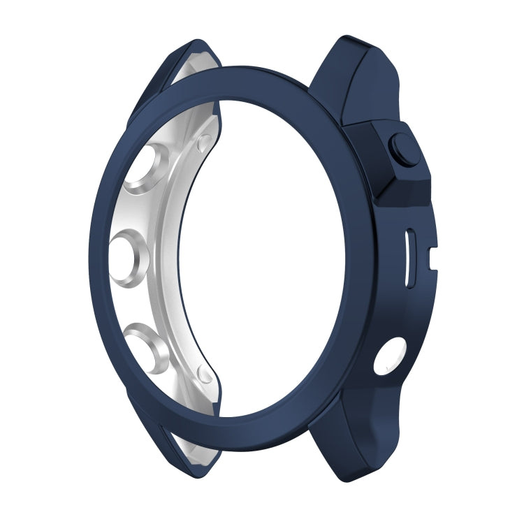 For Garmin Fenix 7X Shockproof TPU Watch Case(Dark Blue) - Watch Cases by buy2fix | Online Shopping UK | buy2fix