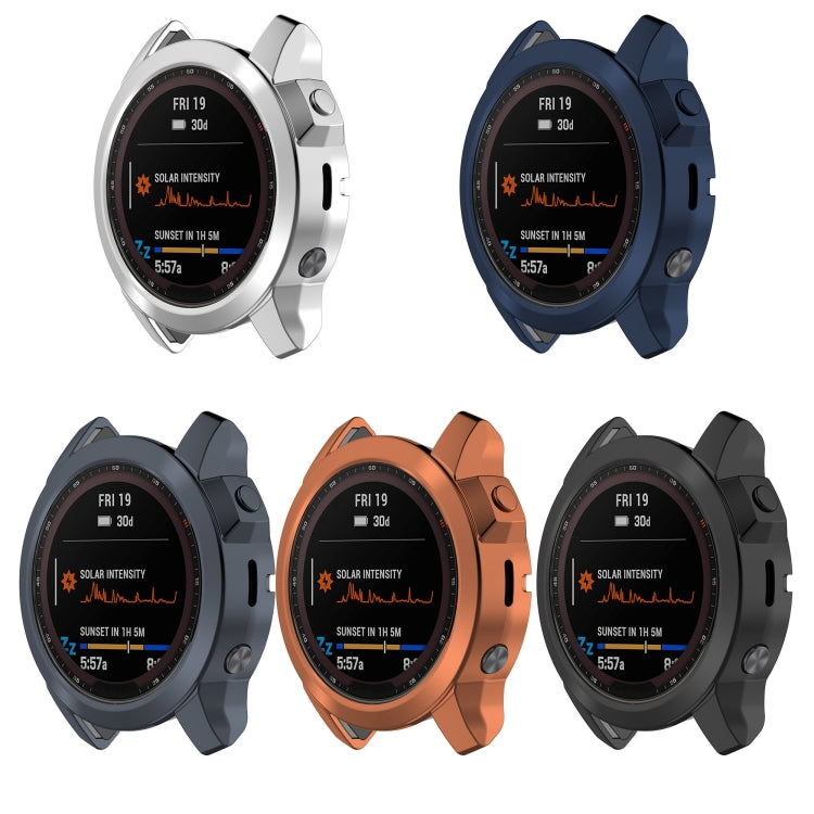 For Garmin Fenix 7S Shockproof TPU Watch Case(Rose Gold) - Watch Cases by buy2fix | Online Shopping UK | buy2fix