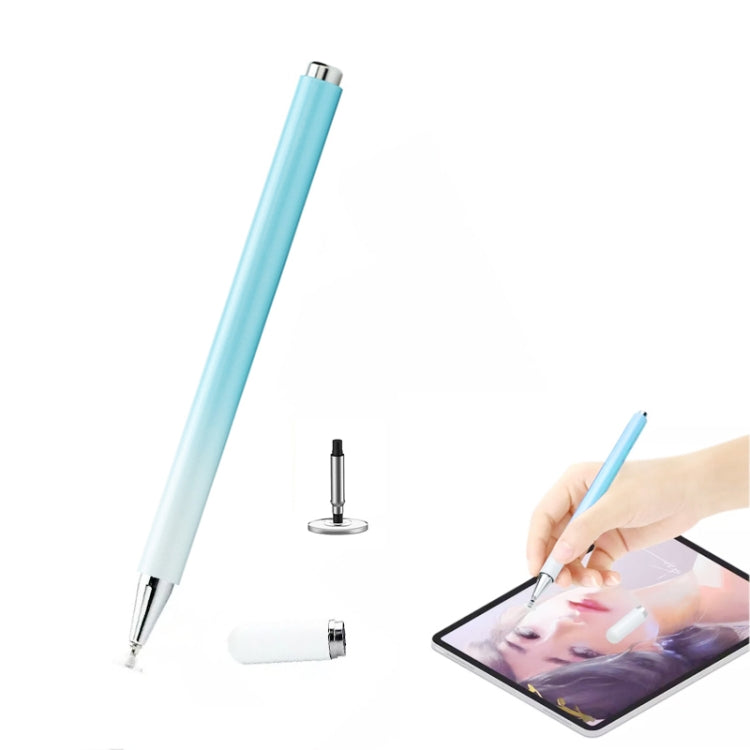 AT-28 Macarone Color Passive Capacitive Pen Mobile Phone Touch Screen Stylus with 1 Pen Head(Blue) - Stylus Pen by buy2fix | Online Shopping UK | buy2fix