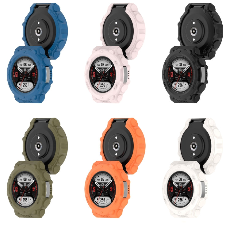 For Amazfit T-Tex 2 Shockproof TPU Protective Watch Case(Blue) - Watch Cases by buy2fix | Online Shopping UK | buy2fix