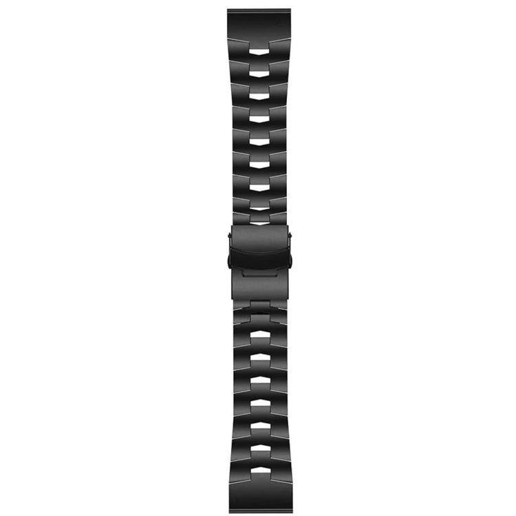 For Garmin Fenix 5 Plus 22mm Titanium Alloy Quick Release Watch Band(Black) - Watch Bands by buy2fix | Online Shopping UK | buy2fix