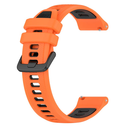 For Honor Watch GS Pro 22mm Sports Two-Color Silicone Watch Band(Orange+Black) - Watch Bands by buy2fix | Online Shopping UK | buy2fix