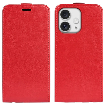 For iPhone 16 Pro Max R64 Texture Single Vertical Flip Leather Phone Case(Red) - iPhone 16 Pro Max Cases by buy2fix | Online Shopping UK | buy2fix