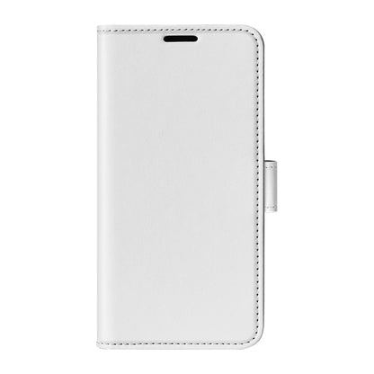 For iPhone 16 R64 Texture Horizontal Flip Leather Phone Case(White) - iPhone 16 Cases by buy2fix | Online Shopping UK | buy2fix