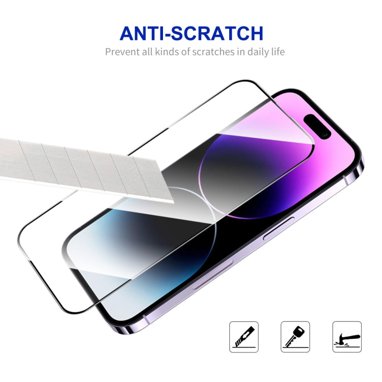 For iPhone 16 10pcs ENKAY Full Glue High Aluminum-silicon Tempered Glass Film - iPhone 16 Tempered Glass by ENKAY | Online Shopping UK | buy2fix