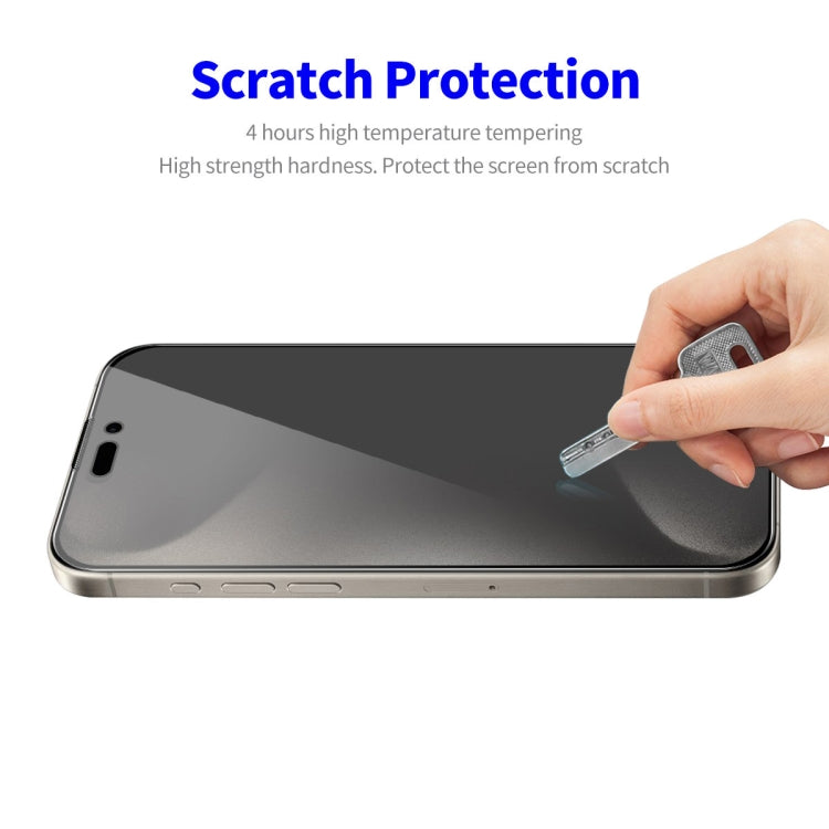 For iPhone 16 Pro Max ENKAY Hat-Prince 28 Degree Anti-peeping Tempered Glass Full Screen Film -  by ENKAY | Online Shopping UK | buy2fix