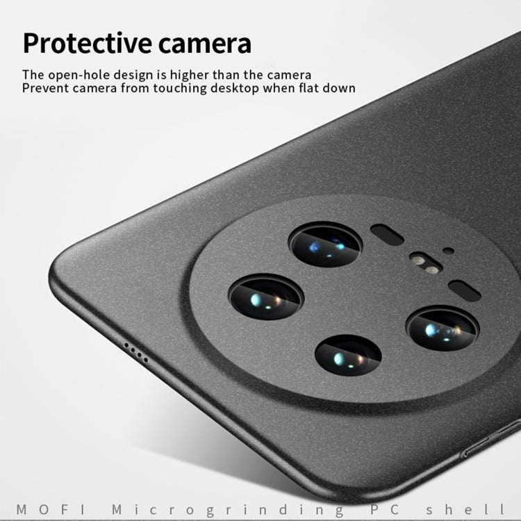 For Xiaomi 14 Ultra MOFI Fandun Series Frosted PC Ultra-thin All-inclusive Phone Case(Black) - 14 Ultra Cases by MOFI | Online Shopping UK | buy2fix