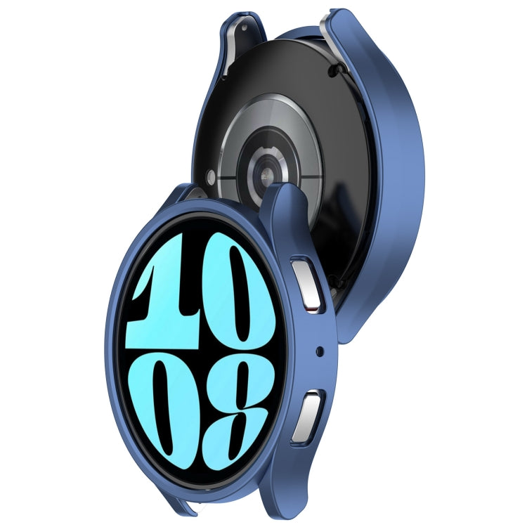 For Samsung Galaxy Watch 6 44mm Half Coverage Hollow PC Watch Protective Case(Blue) - Watch Cases by buy2fix | Online Shopping UK | buy2fix