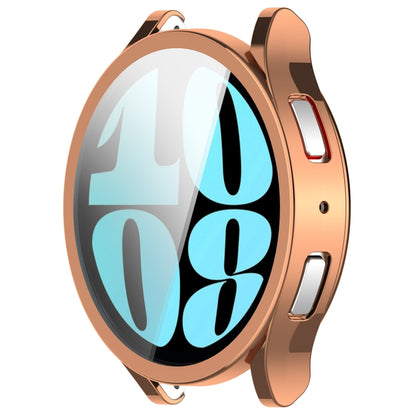 For Samsung Galaxy Watch6 40mm Full Coverage TPU Electroplated Watch Protective Case(Rose Gold) - Watch Cases by buy2fix | Online Shopping UK | buy2fix