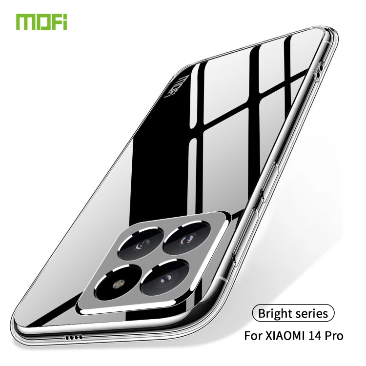 For Xiaomi 14 Pro MOFI Ming Series Ultra-thin TPU Phone Case(Transparent) - 14 Pro Cases by MOFI | Online Shopping UK | buy2fix