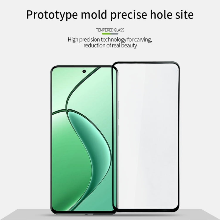 For OPPO A1S PINWUYO 9H 2.5D Full Screen Tempered Glass Film(Black) - OPPO Tempered Glass by PINWUYO | Online Shopping UK | buy2fix
