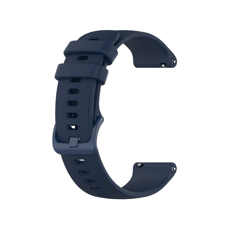 For Samsung Galaxy Watch 5  40mm 20mm Checkered Silicone Watch Band(Navy Blue) - Watch Bands by buy2fix | Online Shopping UK | buy2fix