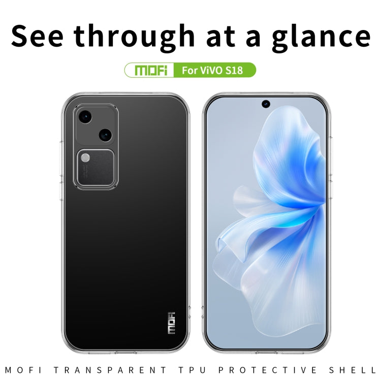 For vivo  S18 MOFI Ming Series Ultra-thin TPU Phone Case(Transparent) - vivo Cases by MOFI | Online Shopping UK | buy2fix