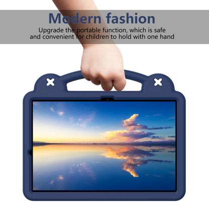 For Samsung Galaxy Tab S8+ 12.4 X800/X806 Handle Kickstand Children EVA Shockproof Tablet Case(Navy Blue) - Galaxy Tab S8+ Cases by buy2fix | Online Shopping UK | buy2fix