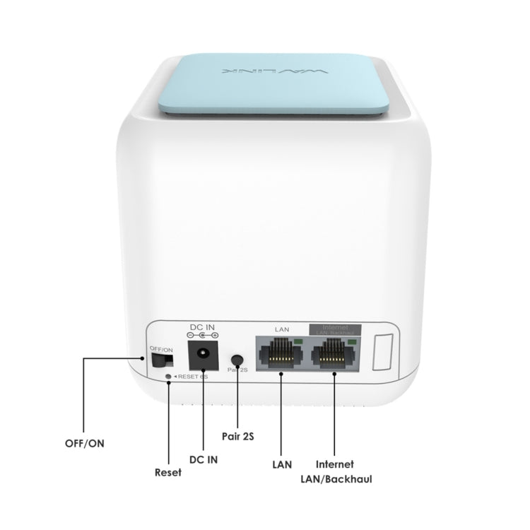 WAVLINK WN535M1 WiFi Wireless Routers 11AC AC1200 Mesh Wireless Repeater Signal Extender, Plug:AU Plug - Wireless Routers by WAVLINK | Online Shopping UK | buy2fix