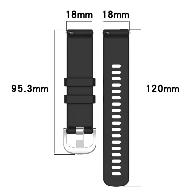 For Garmin Venu 3S Liquid Glossy Silver Buckle Silicone Watch Band(White) - Watch Bands by buy2fix | Online Shopping UK | buy2fix