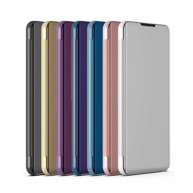 For Xiaomi Redmi 13C Plated Mirror Horizontal Flip Leather Phone Case with Holder(Purple) - 13C Cases by buy2fix | Online Shopping UK | buy2fix
