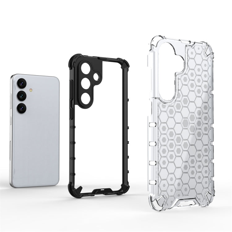 For Samsung Galaxy S24 5G Shockproof Honeycomb Phone Case(White) - Galaxy S24 5G Cases by buy2fix | Online Shopping UK | buy2fix