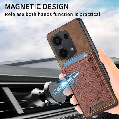 For Xiaomi Redmi Note 13 Pro 4G Denim Texture Leather Skin Phone Case with Card Slot(Blue) - Note 13 Pro Cases by buy2fix | Online Shopping UK | buy2fix