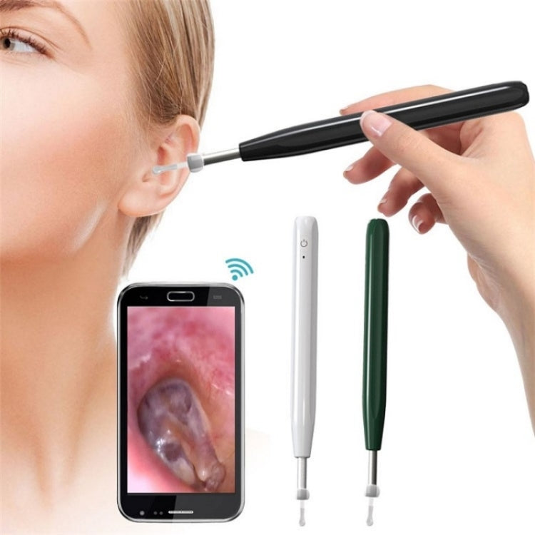 W2 WiFi Smart Visual Ear Pick Cleaning Kit Ear Wax Removal Tool with LED Light(Green) - Ear Care Tools by buy2fix | Online Shopping UK | buy2fix