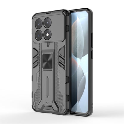 For Redmi K70E Supersonic Armor PC Hybrid TPU Phone Case(Black) - K70E Cases by buy2fix | Online Shopping UK | buy2fix