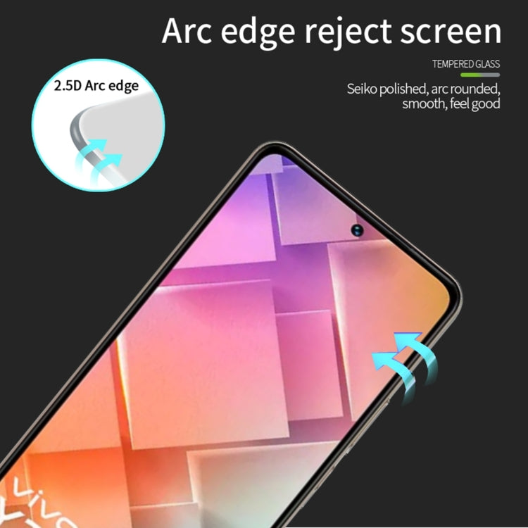 For vivo Y200e MOFI 9H 2.5D Full Screen Tempered Glass Film(Black) - vivo Tempered Glass by MOFI | Online Shopping UK | buy2fix