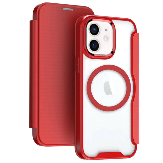 For iPhone 11 MagSafe RFID Blocking Adsorption Flip Leather Phone Case(Red) - iPhone 11 Cases by buy2fix | Online Shopping UK | buy2fix