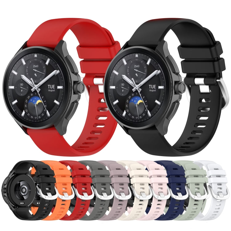 For Xiaomi Watch S3 Glossy Surface Silicone Watch Band(Purple) - Watch Bands by buy2fix | Online Shopping UK | buy2fix