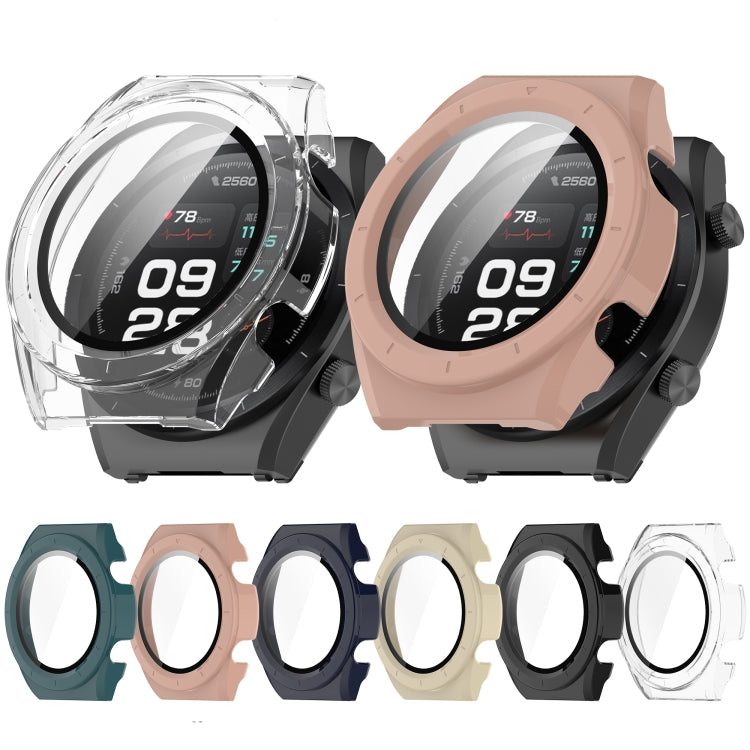 For Xiaomi Watch H1 PC + Tempered Film Integrated Watch Protective Case(Beige) - Watch Cases by buy2fix | Online Shopping UK | buy2fix