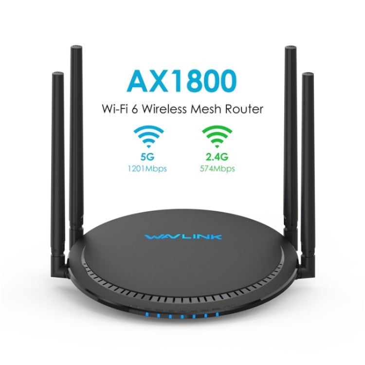 WAVLINK WN531AX2 AX1800 Dual Band Gigabit Wireless Internet Router WiFi 6 Repeater, Plug:AU Plug - Wireless Routers by WAVLINK | Online Shopping UK | buy2fix