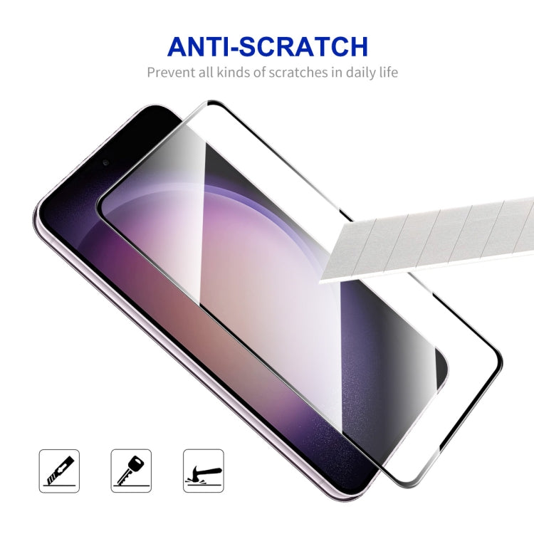 For Samsung Galaxy S25 / S24 5G 2pcs ENKAY Hat-Prince 0.18mm High Aluminum-silicon Tempered Glass Film, Support Ultrasonic Fingerprint Unclock - Galaxy S24 5G Tempered Glass by ENKAY | Online Shopping UK | buy2fix