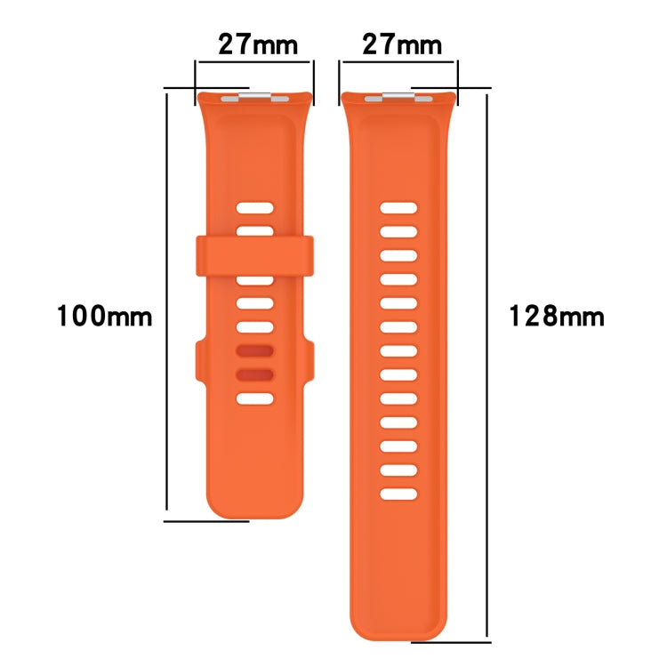 For Redmi Watch 4 Solid Color Silicone Sports Watch Band(Ivory White) - Watch Bands by buy2fix | Online Shopping UK | buy2fix