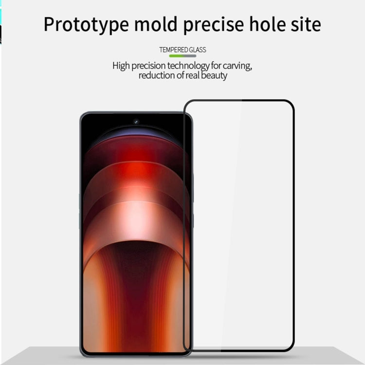 For vivo iQOO Neo9 / Neo9 Pro MOFI 9H 2.5D Full Screen Tempered Glass Film(Black) - iQOO Neo9 Tempered Glass by MOFI | Online Shopping UK | buy2fix