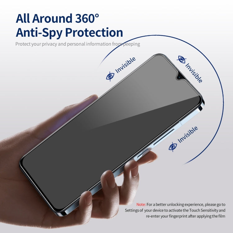 For Samsung Galaxy A24 5G 5pcs ENKAY Hat-Prince 360 Degree Anti-peeping Privacy Full Screen Tempered Glass Film - Galaxy Tempered Glass by ENKAY | Online Shopping UK | buy2fix