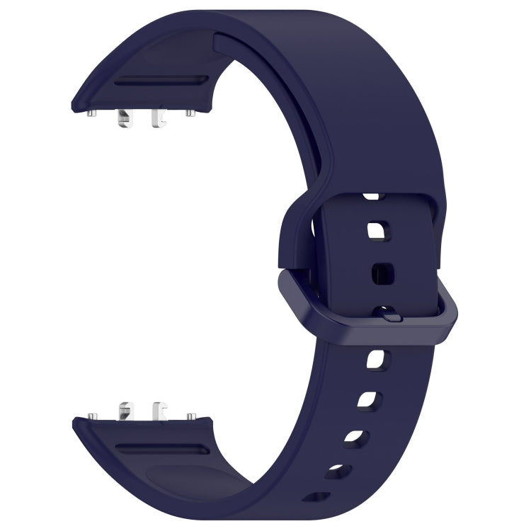 For Samsung Galaxy Fit 3 Solid Color Colorful Buckle Silicone Watch Band(Dark Blue) - Watch Bands by buy2fix | Online Shopping UK | buy2fix