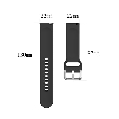 For Xiaomi Watch 2 Solid Color Metal Silver Buckle Silicone Watch Band, Size: L(Pink) - Watch Bands by buy2fix | Online Shopping UK | buy2fix