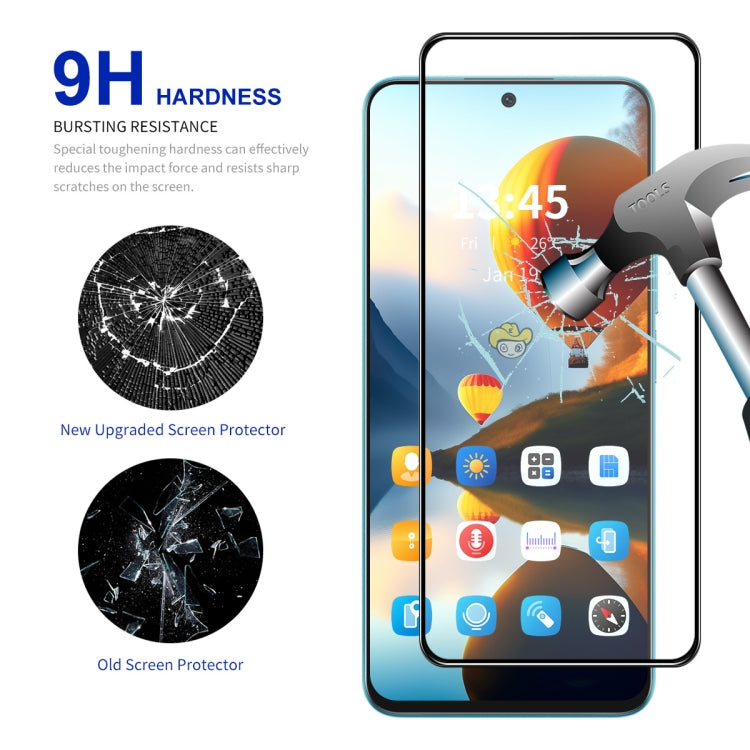 For OPPO Reno11 F 5pcs ENKAY Full Glue High Aluminum-silicon Tempered Glass Film - Reno11 F Tempered Glass by ENKAY | Online Shopping UK | buy2fix