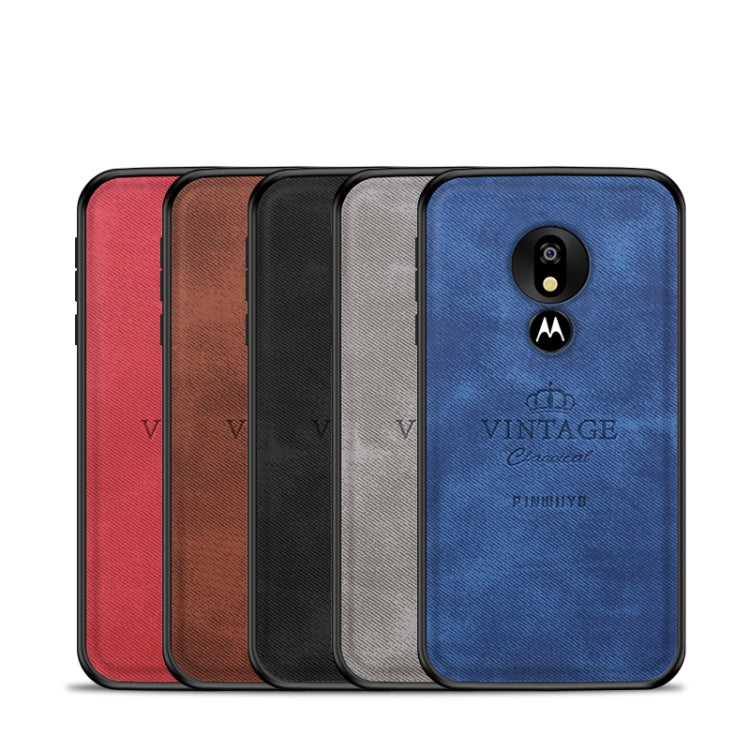 PINWUYO Shockproof Waterproof Full Coverage PC + TPU + Skin Protective Case for Motorola Moto G7 Power (Eurasian Version)(Red) - Motorola Cases by PINWUYO | Online Shopping UK | buy2fix