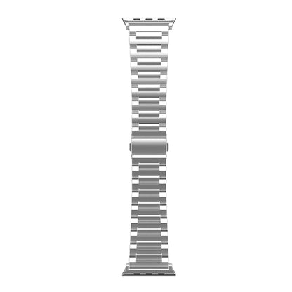 For Apple Watch Series 7 45mm I-Shaped Titanium Watch Band(Sliver) - Watch Bands by buy2fix | Online Shopping UK | buy2fix