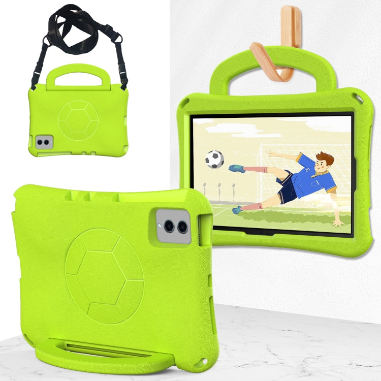 For Lenovo Tab M11 / Xiaoxin Pad 11 2024 Handle Football Shaped EVA Shockproof Tablet Case(Grass Green) - Lenovo by buy2fix | Online Shopping UK | buy2fix