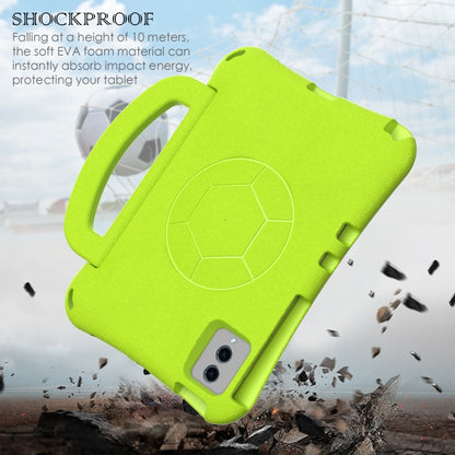 For Lenovo Tab M11 / Xiaoxin Pad 11 2024 Handle Football Shaped EVA Shockproof Tablet Case(Grass Green) - Lenovo by buy2fix | Online Shopping UK | buy2fix
