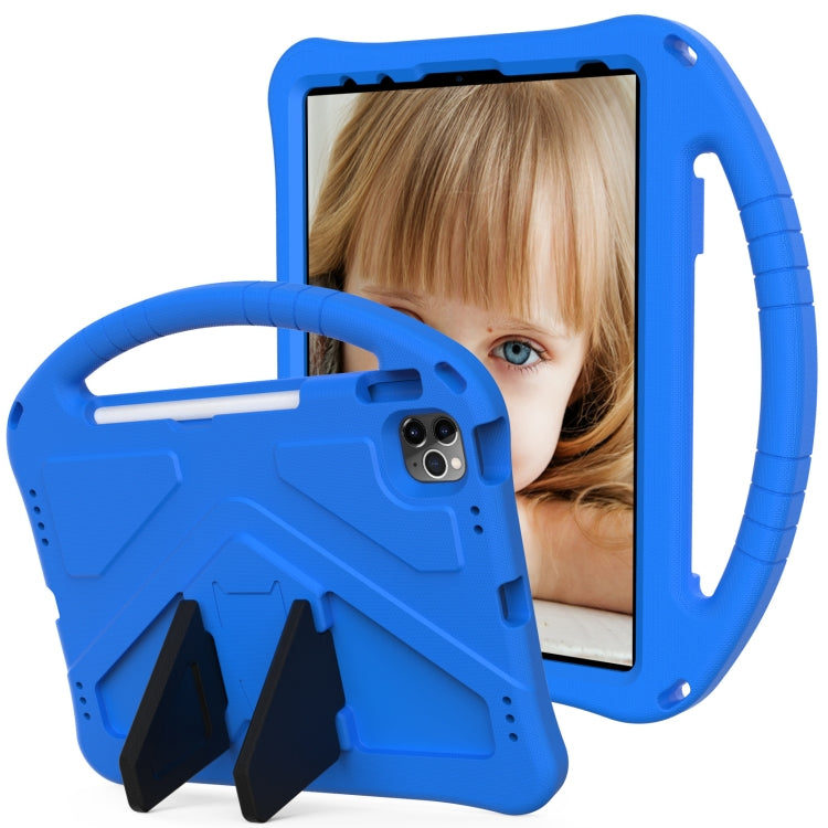 For iPad Pro 11 2024 EVA Shockproof Tablet Case with Holder(Blue) - iPad Pro 11 2024 Cases by buy2fix | Online Shopping UK | buy2fix