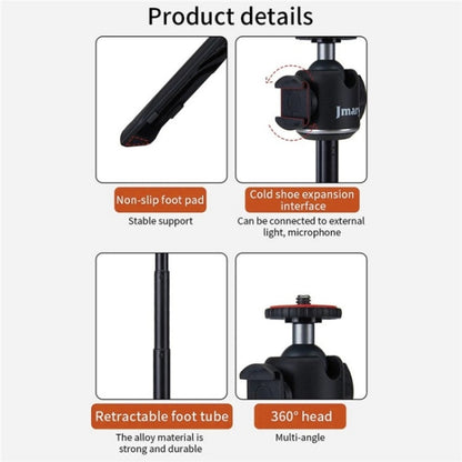 JMARY MT-29 Mini Extendable Live Streaming Desktop Tripod Selfie Stick Camera Phone Holder - Tripods by Jmary | Online Shopping UK | buy2fix